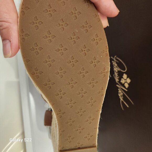 PATRICIA Nash Riva Wedge Sandals Tan Leather. SZ 8, NIB - Picture 9 of 13